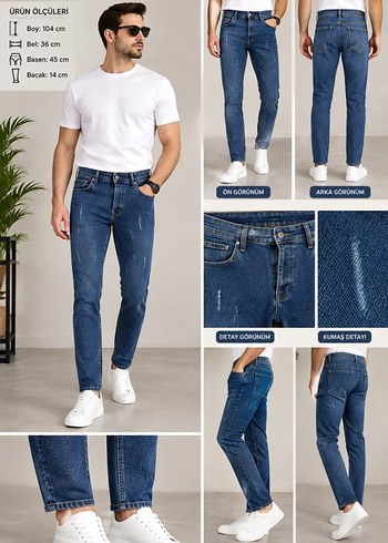 Zara Erkek Kot Pantalon