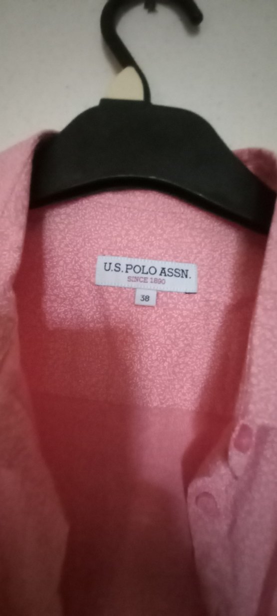 Düğmeli Mavi Keten Erkek Gömlek - Görsel 2