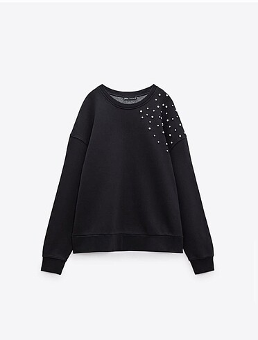 Zara taşlı sweatshirt