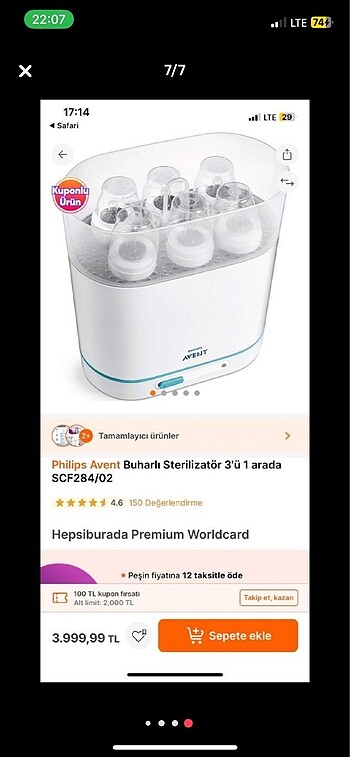 Philips avent biberon temizleyici - Görsel 7