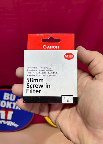 Canon 58mm Cpl Lens Filtresi