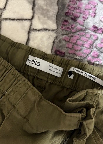 Bershka Kadin Haki Parasut Pantolon