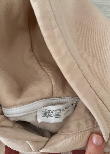 Kız Çocuk Bej Kapüşonlu Eşofman Takımı - Görsel 2