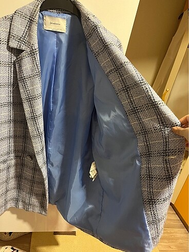 l Beden mavi Renk Stradivarius Blazer Tüvit Mavi Ceket