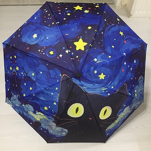 Kedi desenli şemsiye