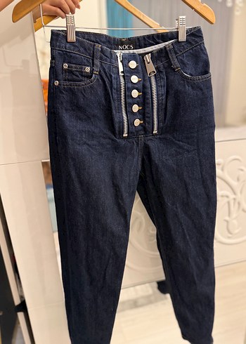 Zara Nocs Yuksek Bel Lacivert Jean