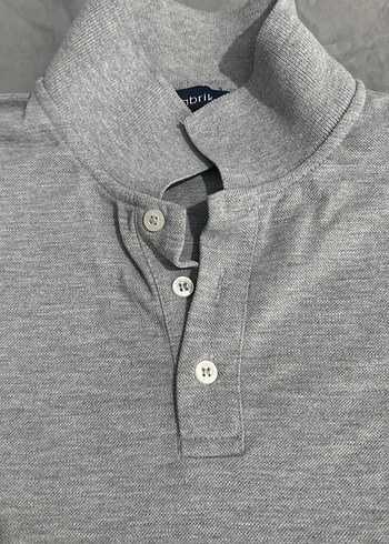 Gri Kısa Kollu Erkek Polo Tişört - Görsel 2