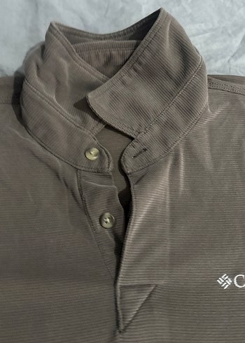 Bej Kolombiya Erkek Kısa Kollu Süet Polo Tişört - Görsel 3