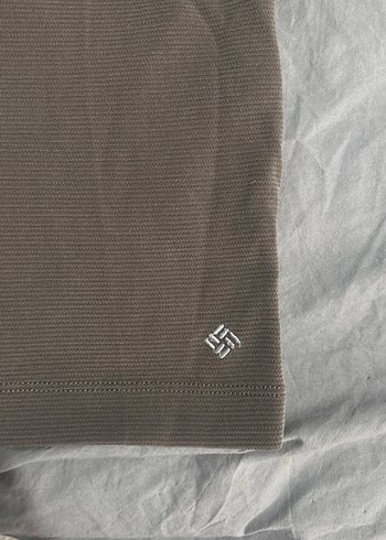 Bej Kolombiya Erkek Kısa Kollu Süet Polo Tişört - Görsel 4