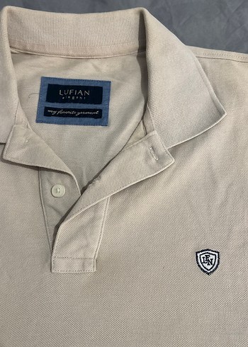 Bej Erkek Polo Tişört Kısa Kollu Pamuk - Görsel 2