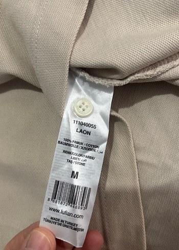 Bej Erkek Polo Tişört Kısa Kollu Pamuk - Görsel 4