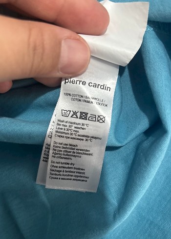 Mavi Pamuklu Kısa Kollu Polo Tişört - Görsel 6