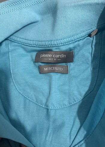 Mavi Pamuklu Kısa Kollu Polo Tişört - Görsel 3