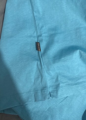 Mavi Pamuklu Kısa Kollu Polo Tişört - Görsel 7