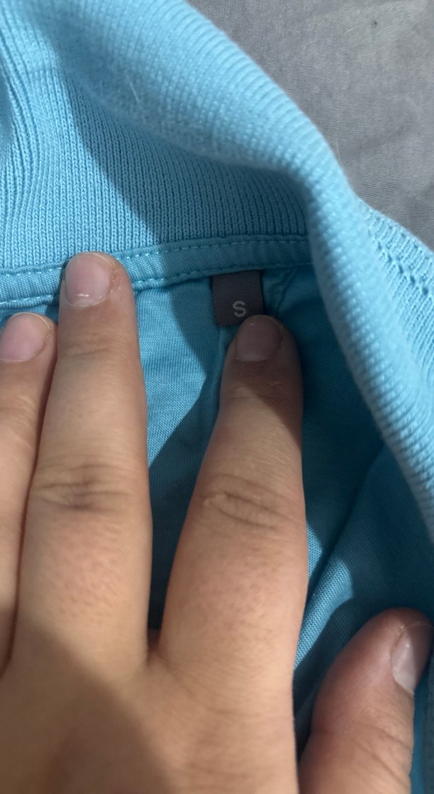 Mavi Pamuklu Kısa Kollu Polo Tişört - Görsel 4