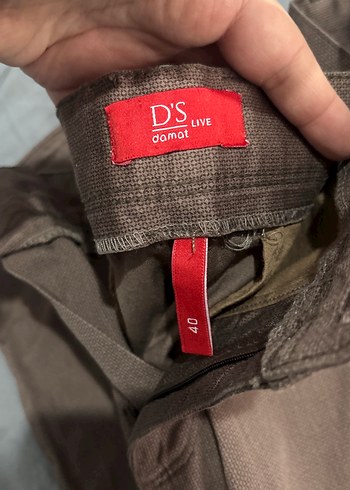 Erkek Kahverengi Keten Regular Fit Pantolon - Görsel 3