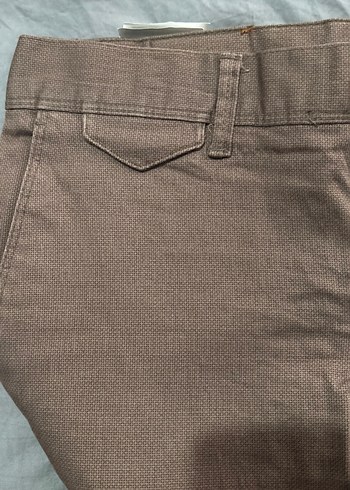 Erkek Kahverengi Keten Regular Fit Pantolon - Görsel 5