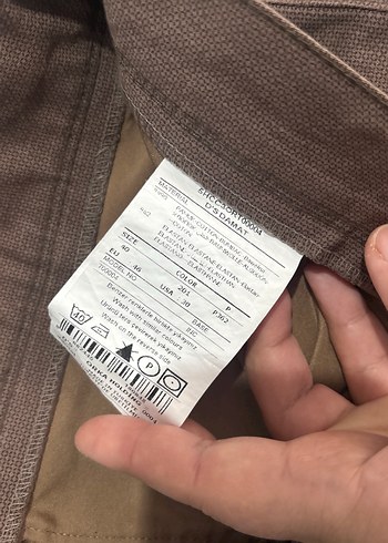 Erkek Kahverengi Keten Regular Fit Pantolon - Görsel 2