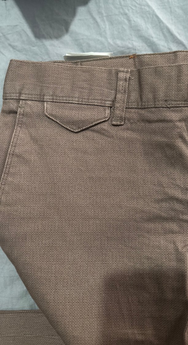 Erkek Kahverengi Keten Regular Fit Pantolon - Görsel 5