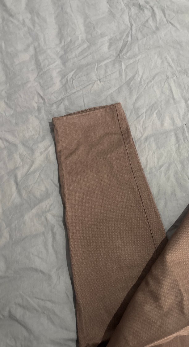 Erkek Kahverengi Keten Regular Fit Pantolon - Görsel 4