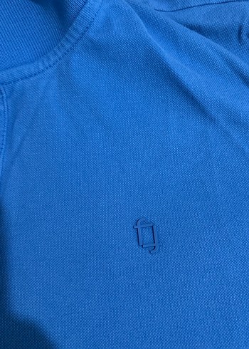 Mavi Düğmeli Erkek Polo Tişört - Görsel 2