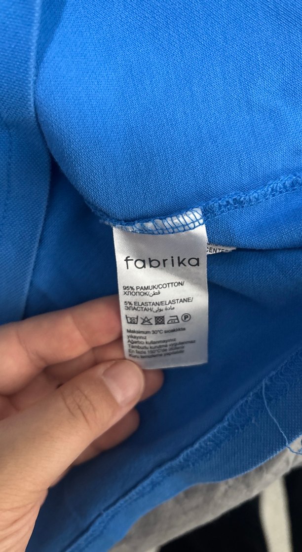 Mavi Düğmeli Erkek Polo Tişört - Görsel 5