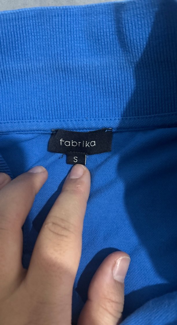 Mavi Düğmeli Erkek Polo Tişört - Görsel 3