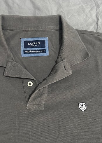 Gri Kısa Kollu Polo Yaka Erkek Tişört - Görsel 2