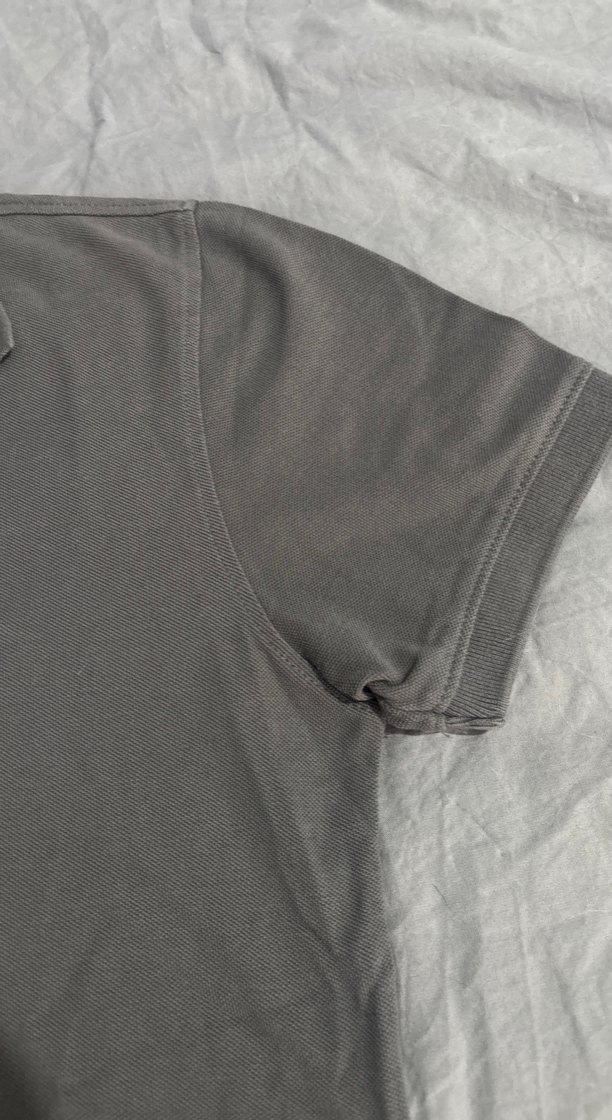 Gri Kısa Kollu Polo Yaka Erkek Tişört - Görsel 4