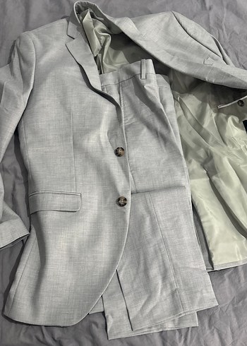 Gri Regular Fit Erkek Takım Elbise - Görsel 5