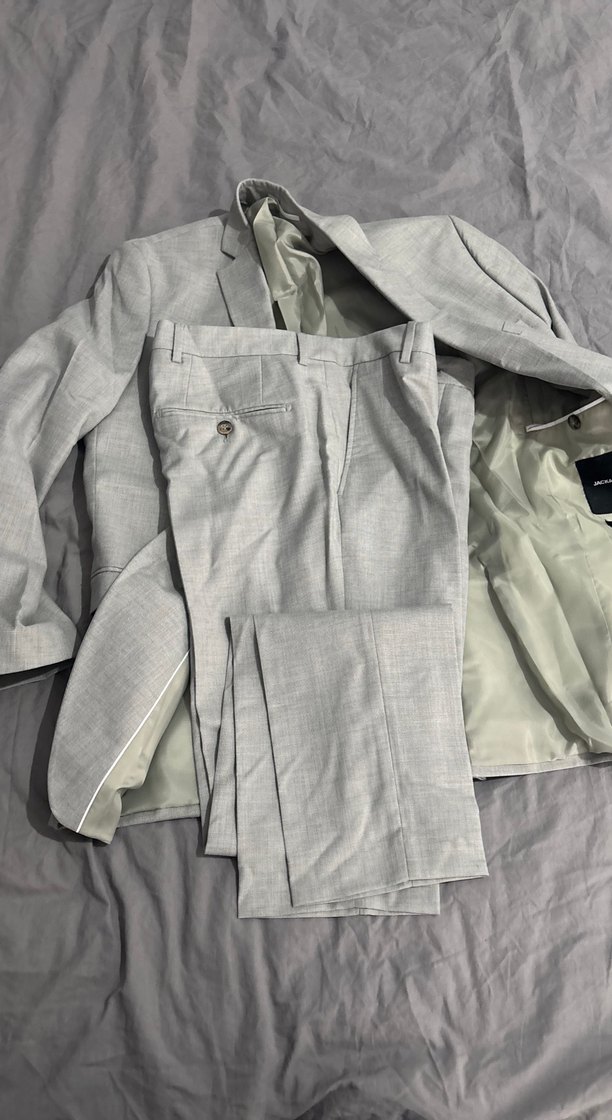 Gri Regular Fit Erkek Takım Elbise - Görsel 4