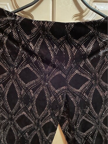 Zara Kadife simli pantalon