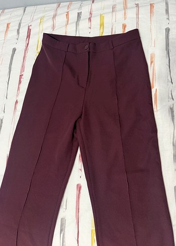 Trendyol & Milla Bordo Duz Kesim Pantolon