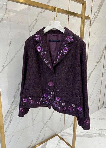 Marina Rinaldi  Payet İslemeli Blazer