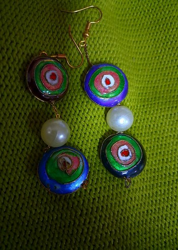 Accessorize Uzun Renkli Boncuklu Bohem Kadın Küpeler
