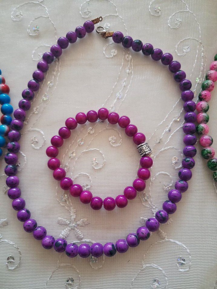 yurtdışı ürünüdür Renkli Boncuklu Bohem Kolye ve bilezik - Görsel 4