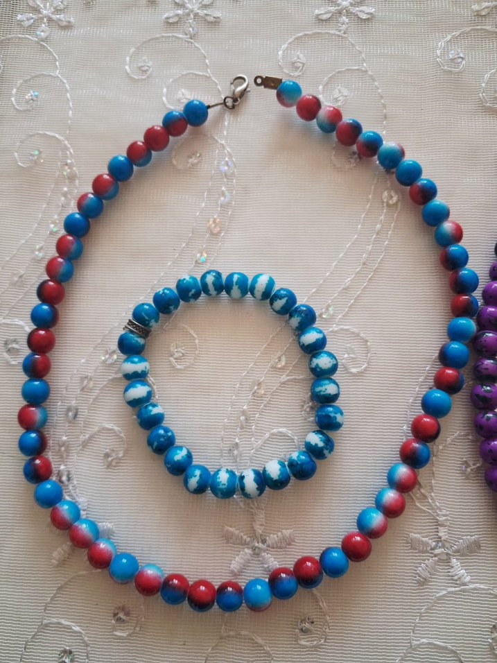 yurtdışı ürünüdür Renkli Boncuklu Bohem Kolye ve bilezik - Görsel 2