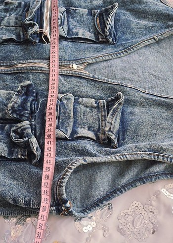 Kadın #Kot #Yelek Fermuarlı - Görsel 3