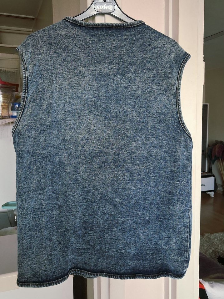 Kadın #Kot #Yelek Fermuarlı - Görsel 2