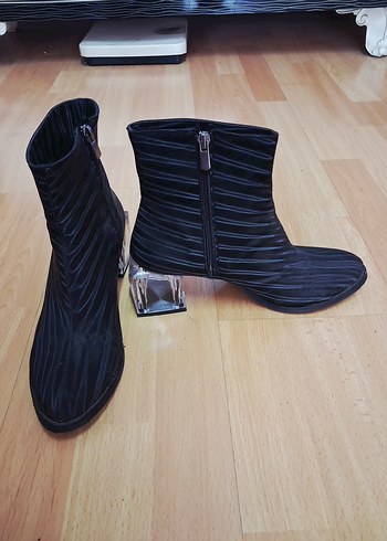 Kadın Siyah Blok Topuklu #Bot - Görsel 3