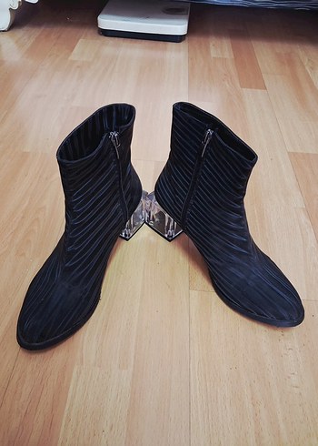 Kadın Siyah Blok Topuklu #Bot - Görsel 4