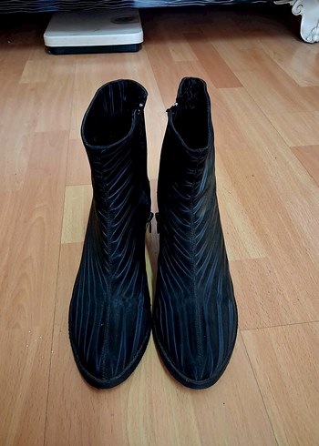 Kadın Siyah Blok Topuklu #Bot - Görsel 5