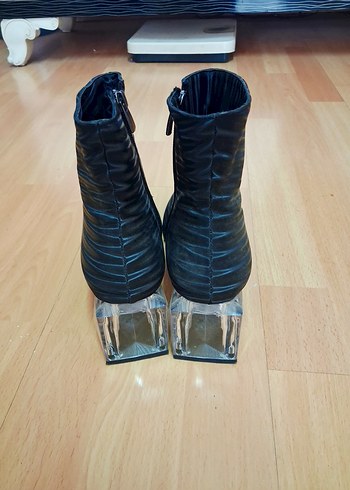 Kadın Siyah Blok Topuklu #Bot - Görsel 2