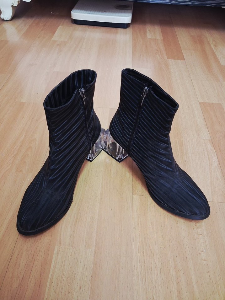 Kadın Siyah Blok Topuklu #Bot - Görsel 4