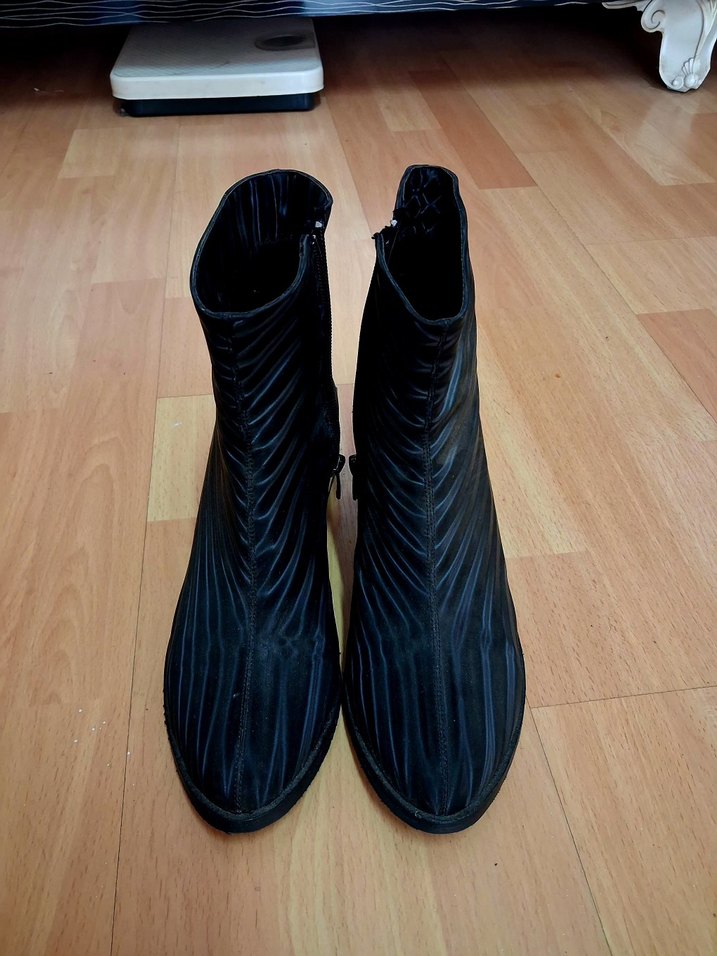 Kadın Siyah Blok Topuklu #Bot - Görsel 5