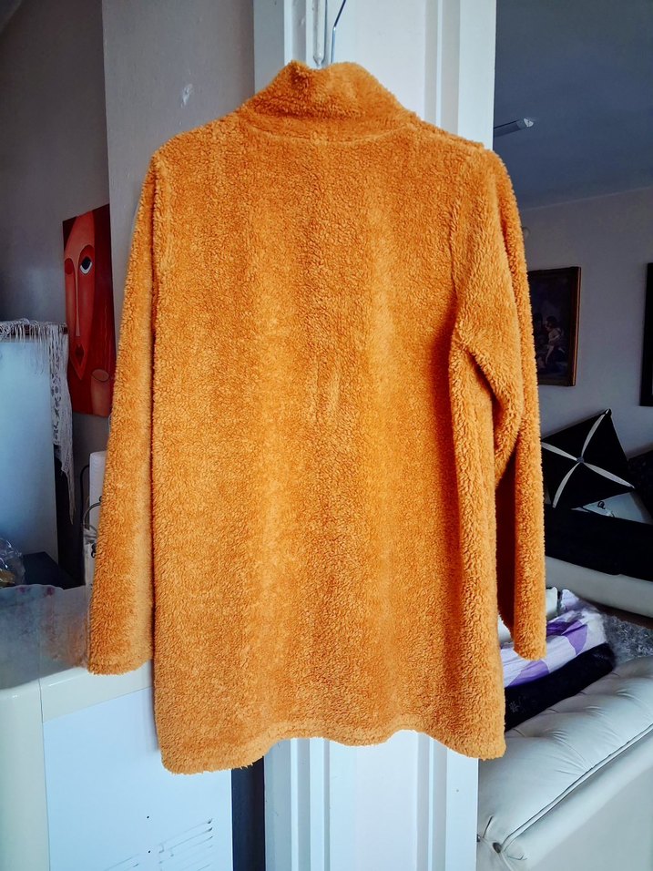 Kadın Midi Boy Peluş Ceket - Görsel 2