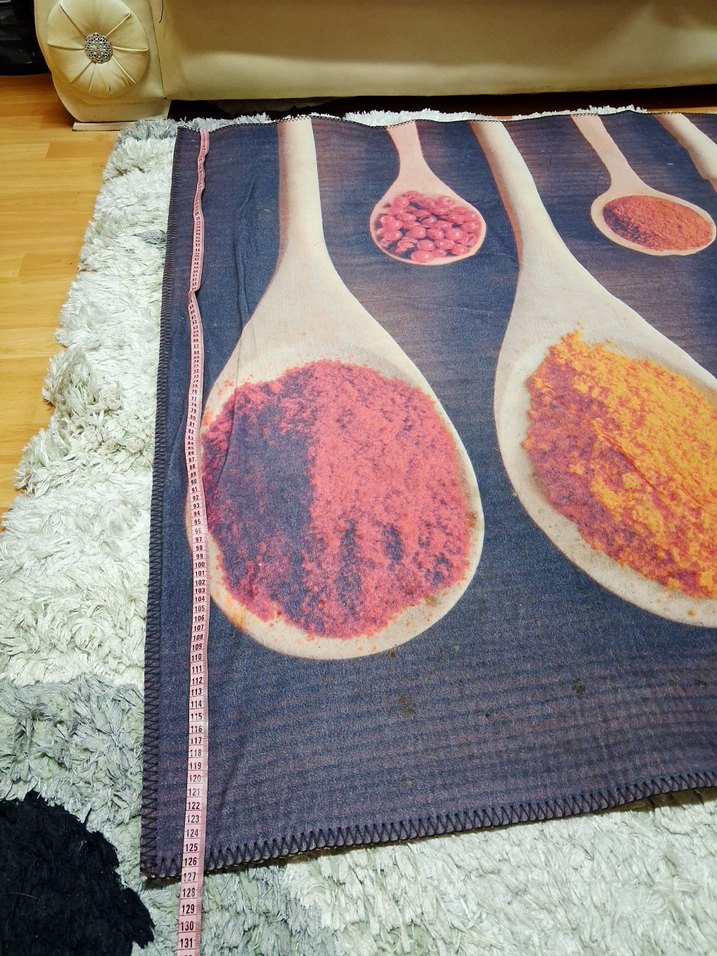 Renkli Bohem Desenli Baskılı Halı - Görsel 2