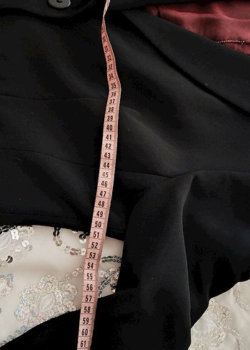 Bordo Astarlı Siyah Kadın Blazer #Ceket - Görsel 3