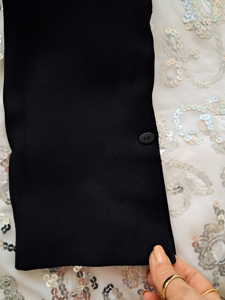 Bordo Astarlı Siyah Kadın Blazer #Ceket - Görsel 5