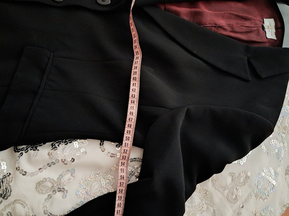 Bordo Astarlı Siyah Kadın Blazer #Ceket - Görsel 3